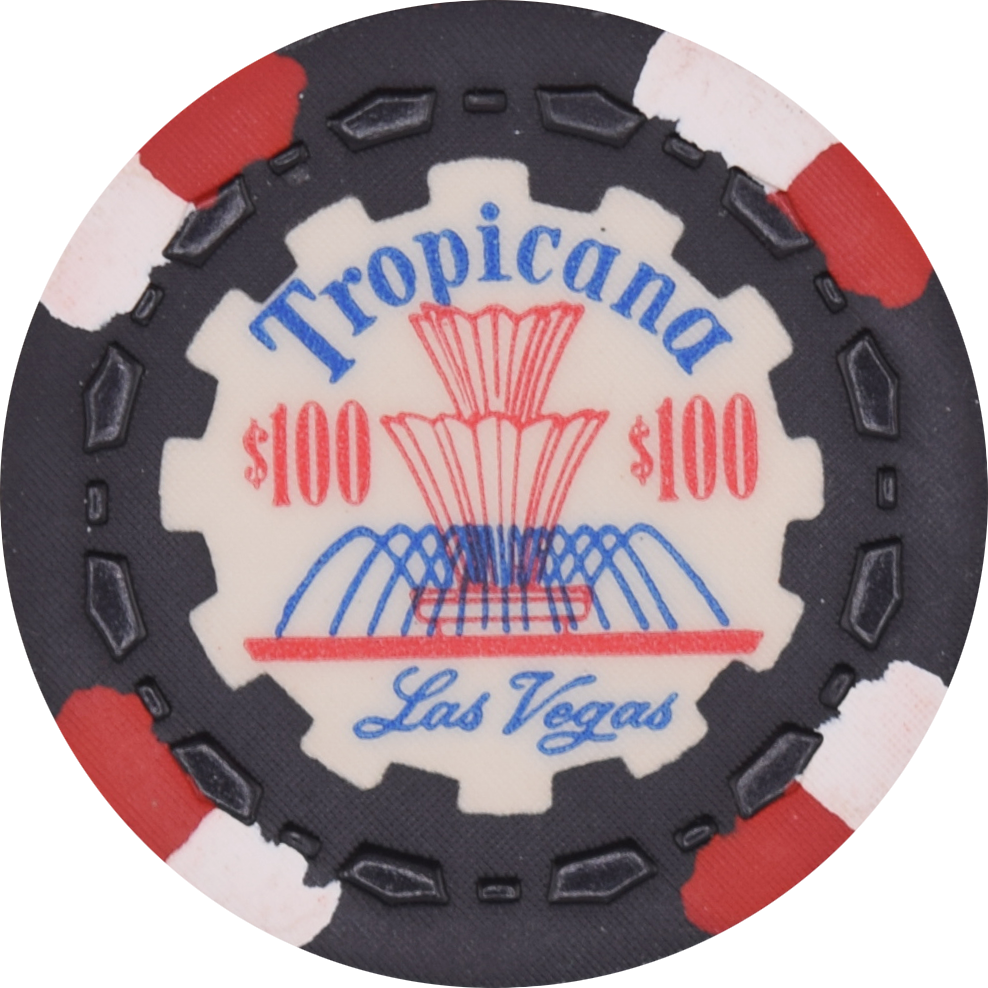 Tropicana Casino Las Vegas Nevada $100 Red/White Chip 1961