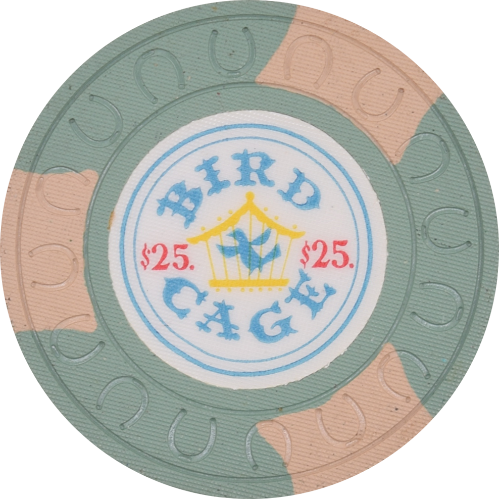 Bird Cage Casino Las Vegas Nevada $25 Chip 1958