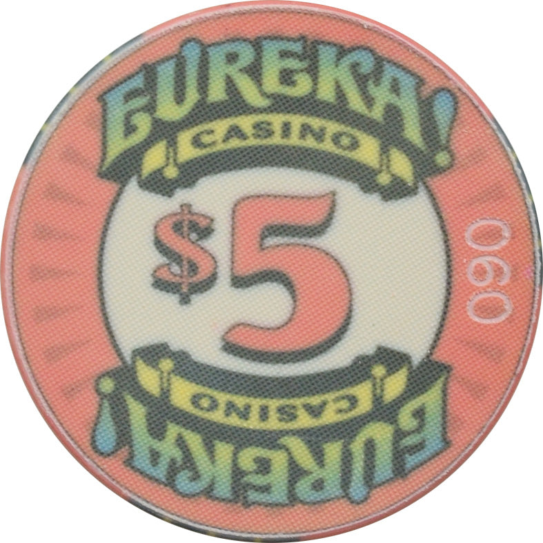 Eureka Casino Black Hawk Colorado $5 Mt. Harvard Chip 1996