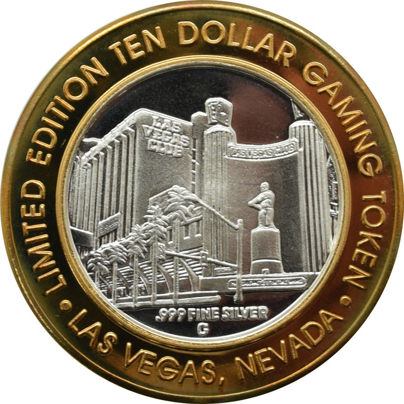 Las Vegas Club Casino Las Vegas "Jackie and Poodle" $10 Silver Strike .999 Fine Silver 1998
