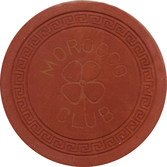 Morocco Club Casino Habana Cuba Red Clover Roulette Chip