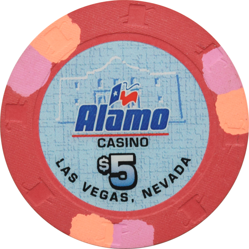 Alamo Casino Las Vegas Nevada $5 Chip 2011