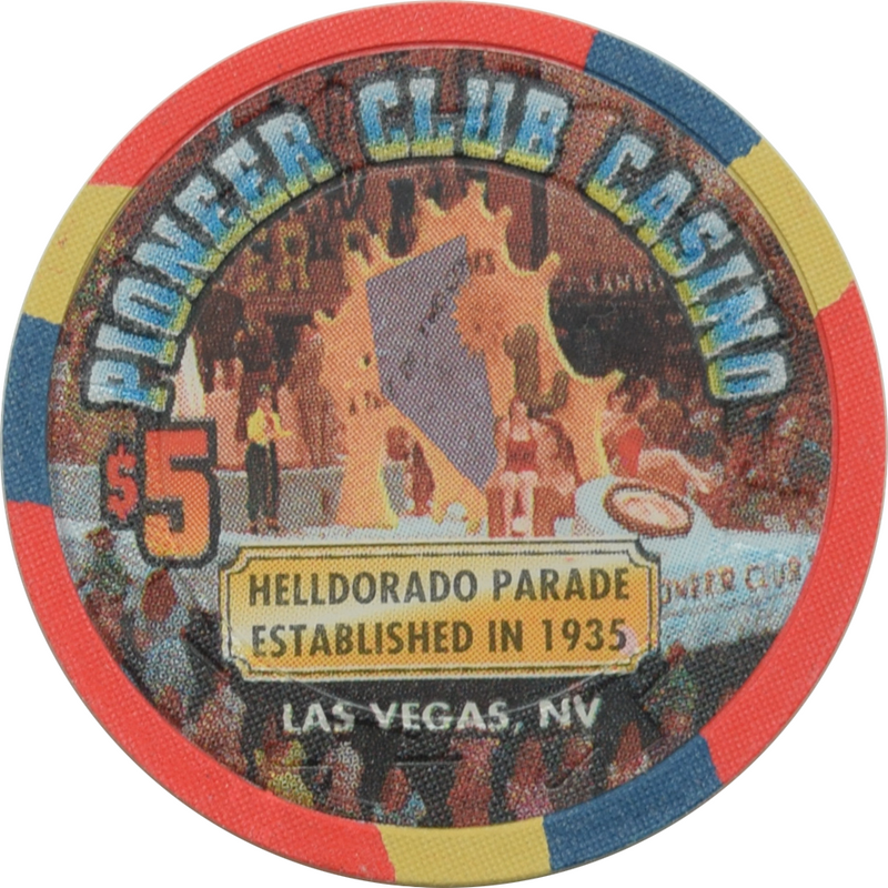 Pioneer Club Casino Las Vegas Nevada Helldorado Parade 1935 Chip 1995