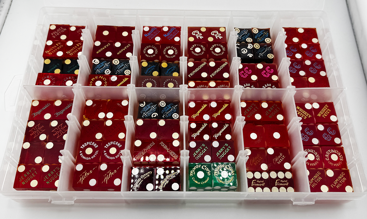 Dice Collection 48 Pairs Multiple Casinos In Protective Box