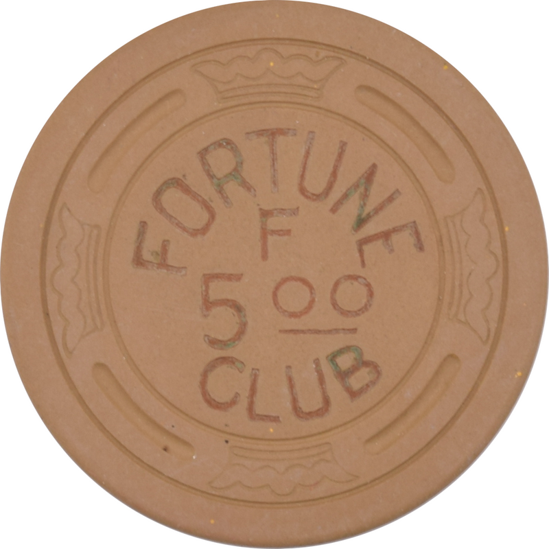 Fortune Club Casino Gardena California $5 Chip