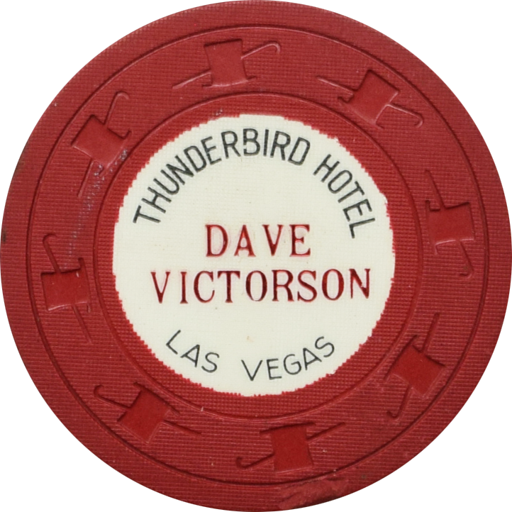 Thunderbird Casino Las Vegas Nevada $1 Dave Victorson Chip 1962