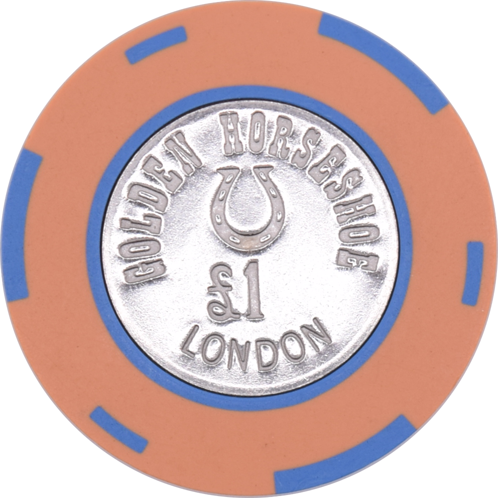 Golden Horseshoe Casino London United Kingdom UK £1 Chip