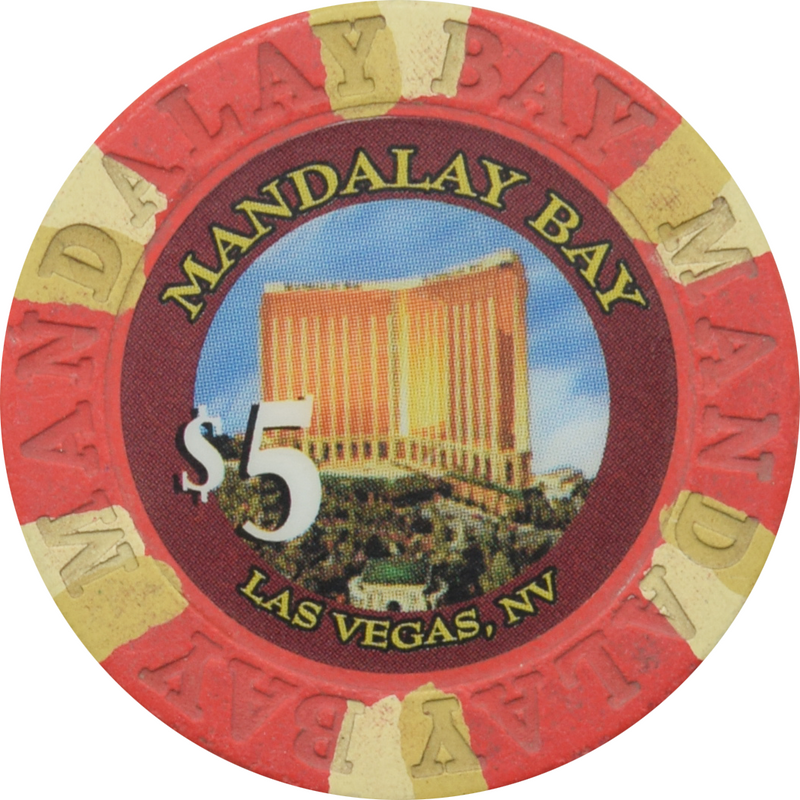 Mandalay Bay Casino Las Vegas Nevada $5 Chip 1999