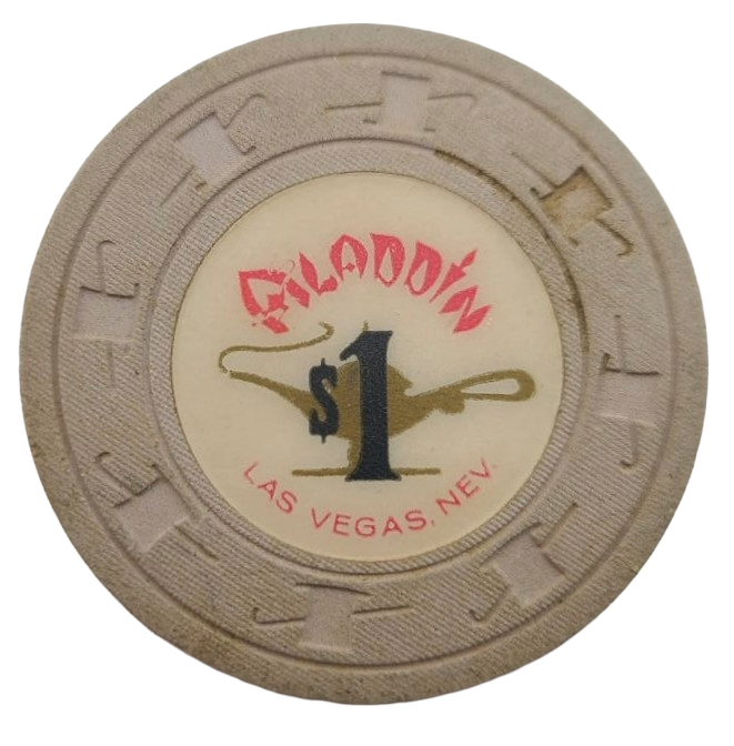 Aladdin Casino Las Vegas Nevada $1 Chip LCV 1970's