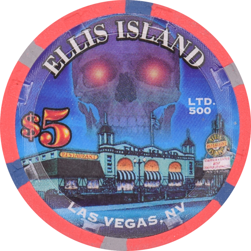 Ellis Island Casino Las Vegas Nevada $5 Halloween Chip 2009