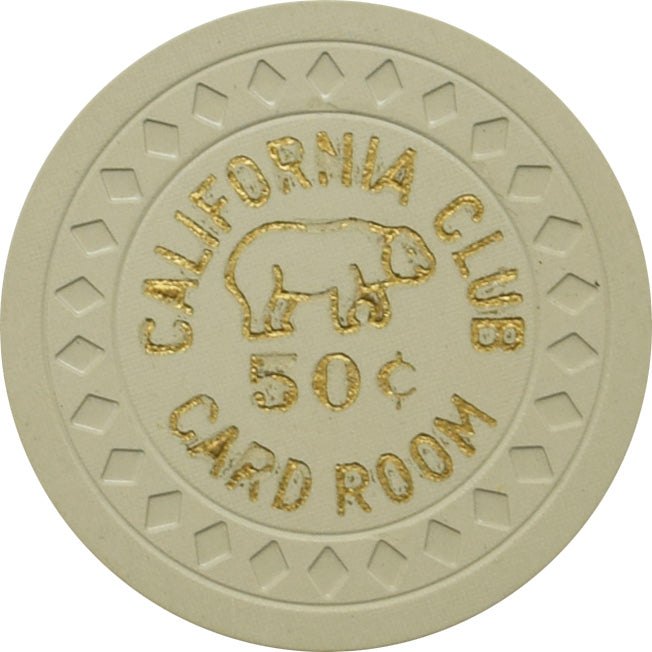California Club Casino Las Vegas Nevada 50 Cent Chip 1951