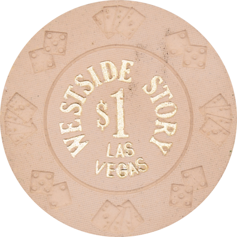 Westside Story Casino Las Vegas Nevada $1 Chip 1980