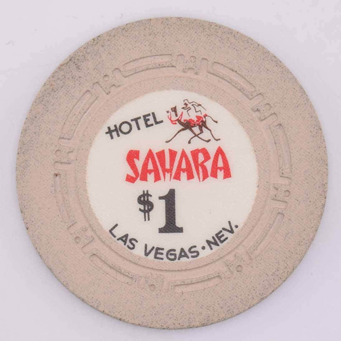 Sahara Casino Las Vegas Nevada $1 Light / Dark Camel Chip 1964