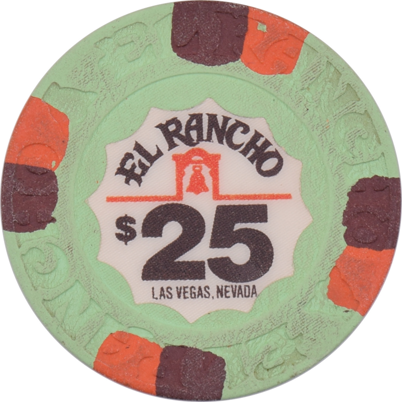 El Rancho Casino Las Vegas Nevada $25 Chip 1982