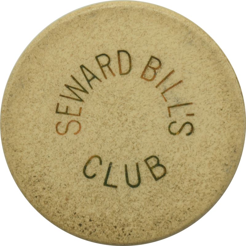 Bill's Club Illegal Casino Seward Alaska 25 Cent Chip
