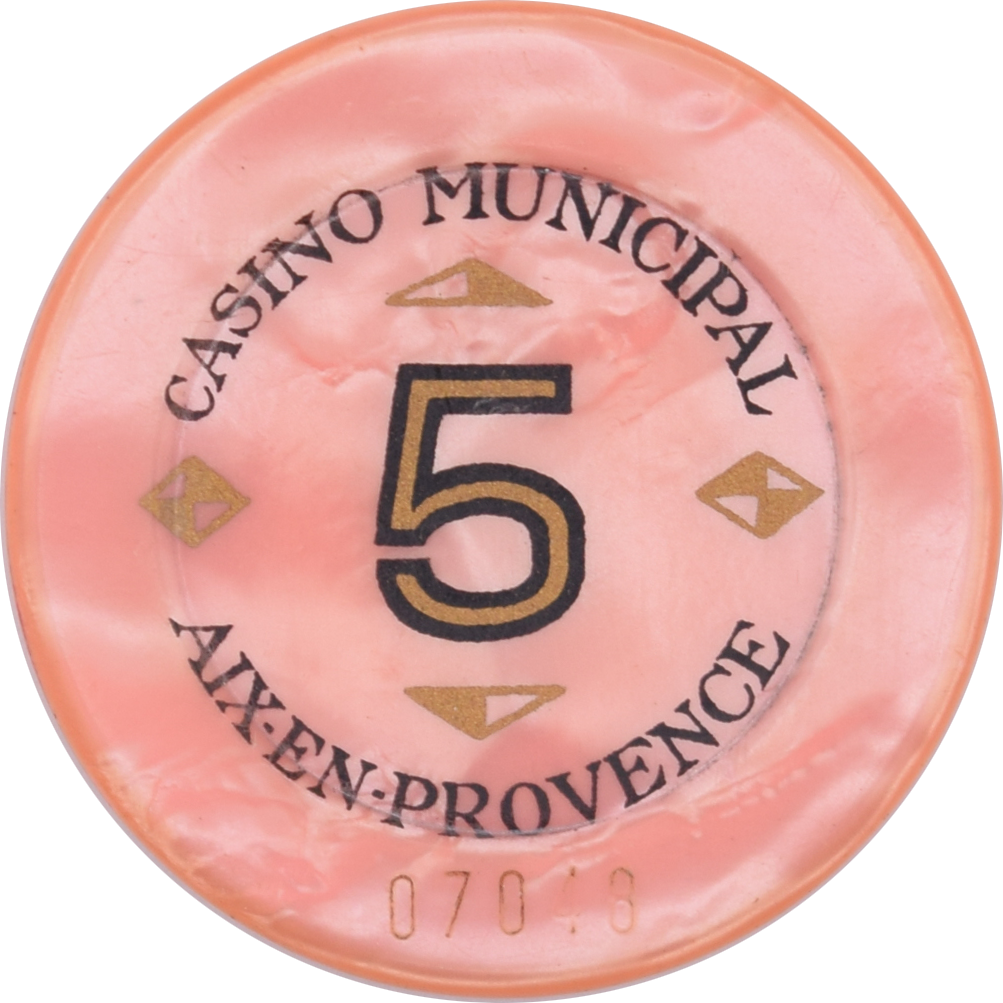 Casino Municipal Aix en Provence France 5FRF 40mm Jeton