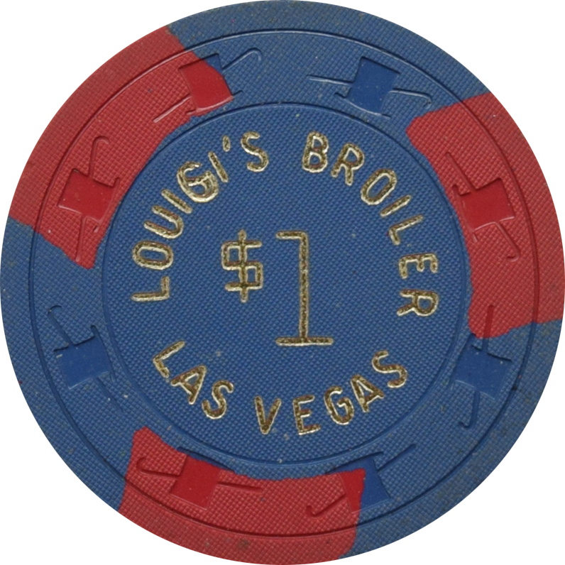 Louigi's Broiler Casino Las Vegas Nevada $1 Chip 1960