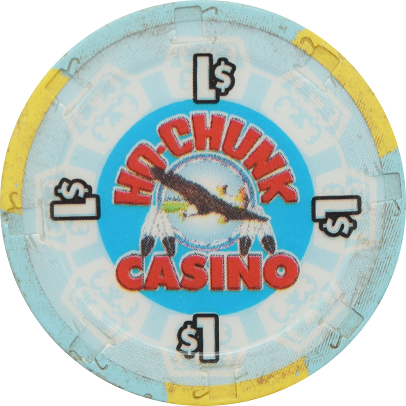 Ho Chunk Golden Nickel Casino Baraboo Wisconsin $1 RHC Chip