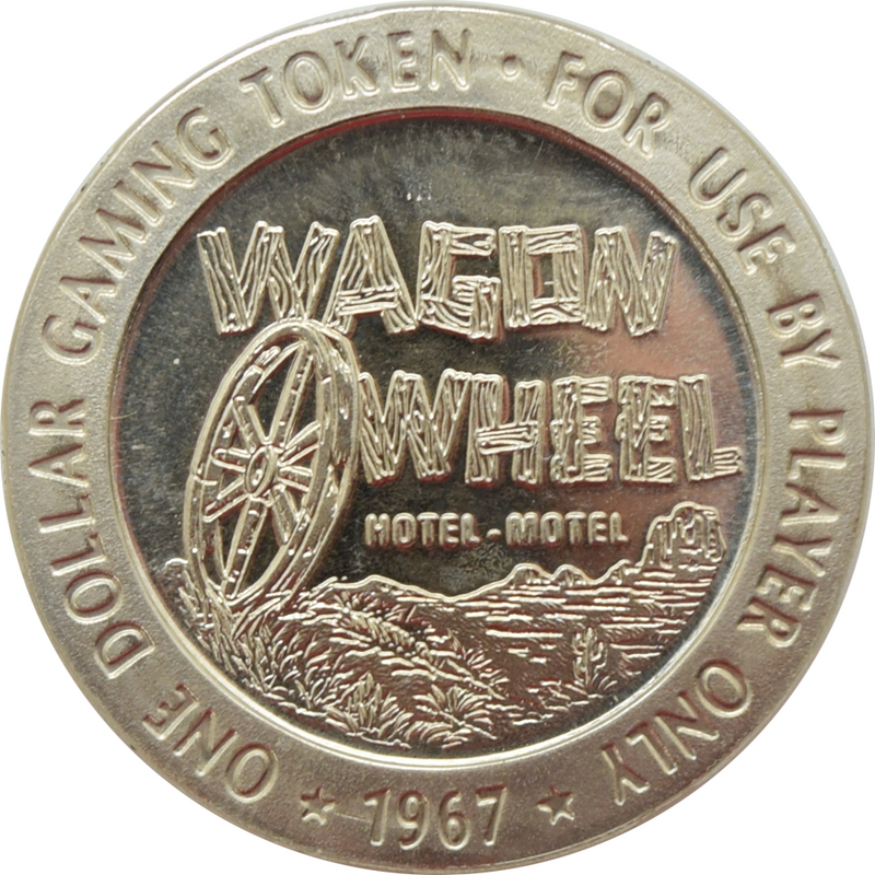 Griff's Wagon Wheel Casino Wells Nevada $1 Token 1967