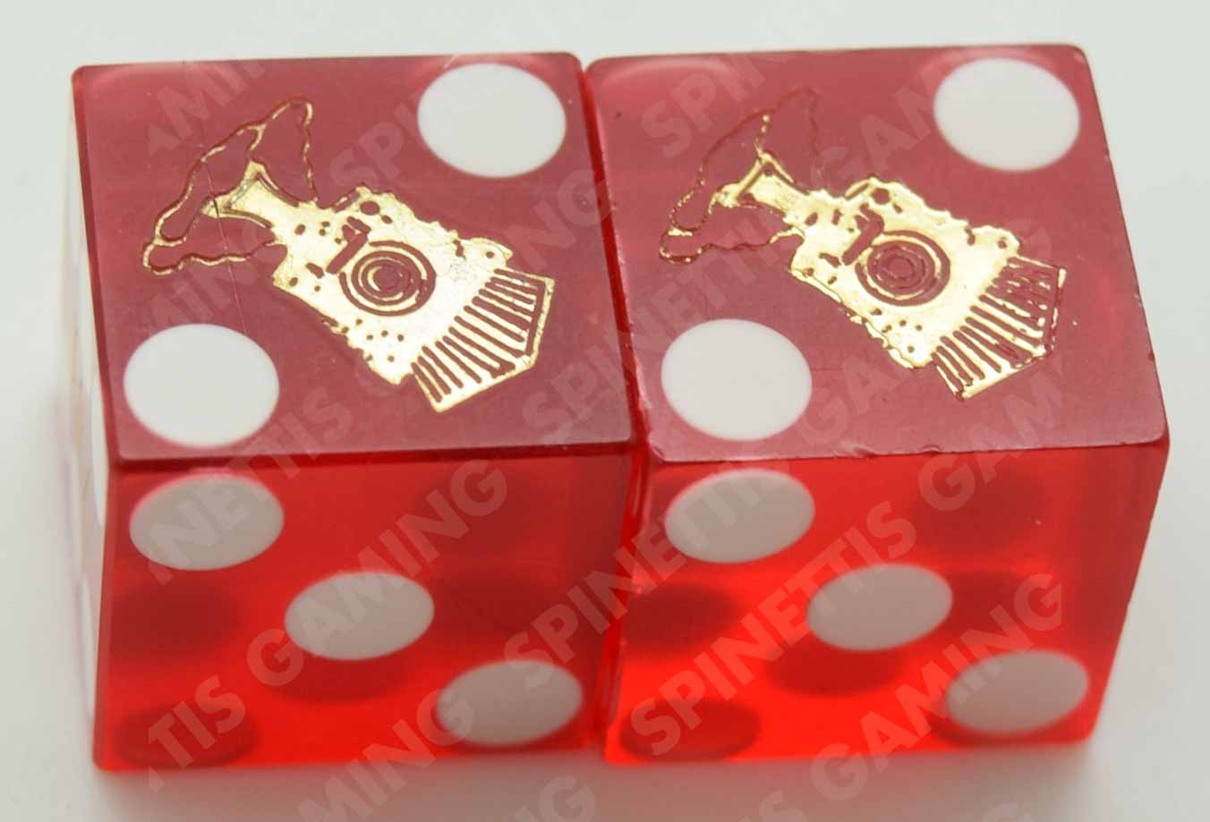 Club Cal-Neva Casino Reno Nevada Red Used Pair of Dice