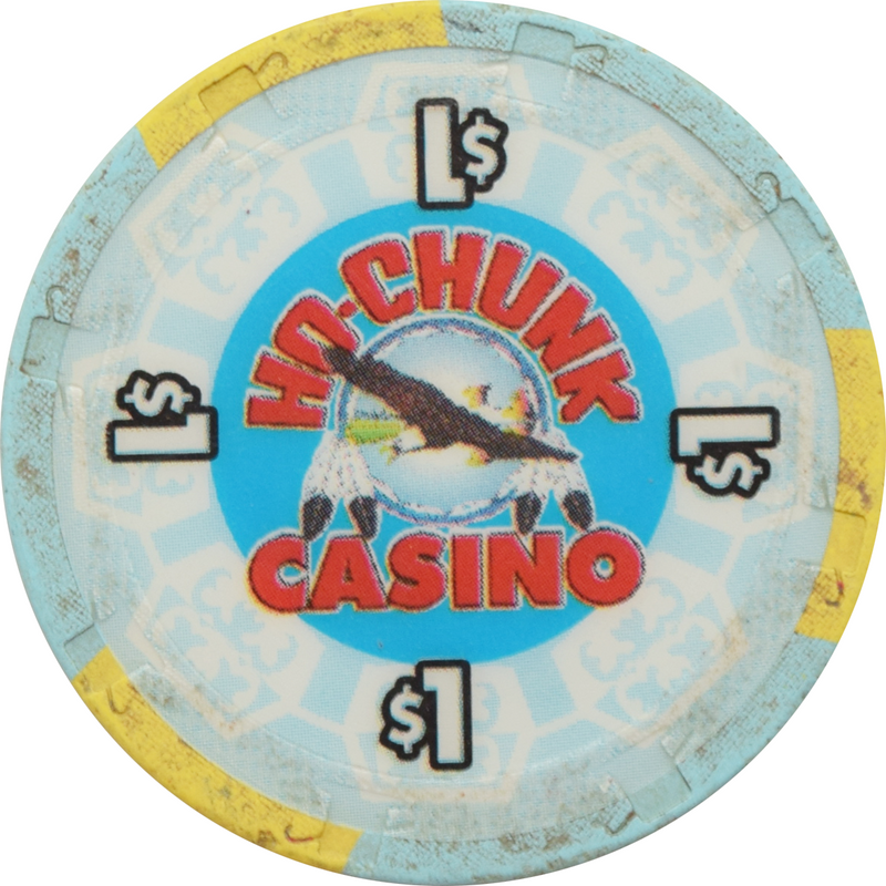 Ho Chunk Golden Nickel Casino Baraboo Wisconsin $1 RHC Chip