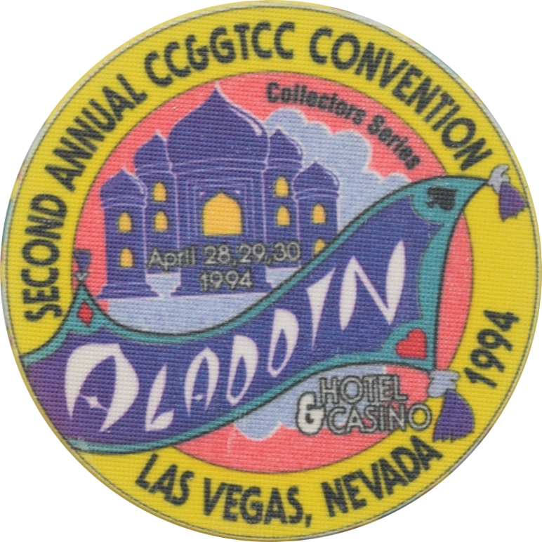 Aladdin Casino Las Vegas Nevada 2nd Annual CCGTCC Convention Chip 1994