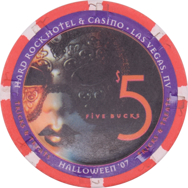 Hard Rock Casino Las Vegas Nevada $5 Halloween Chip 2007