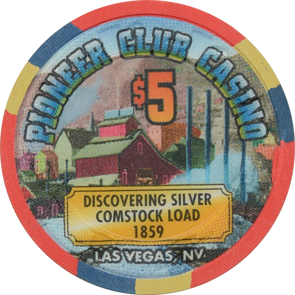 Pioneer Club Casino Las Vegas Nevada Discovering Silver Comstock Load 1859 Chip 1995