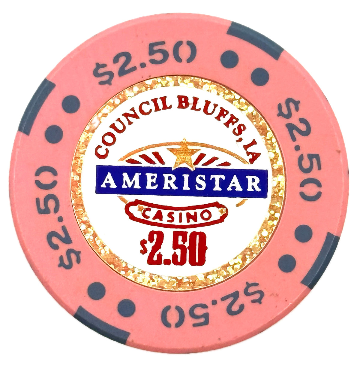 Ameristar Casino Council Bluffs IA $2.50 Chip 1996