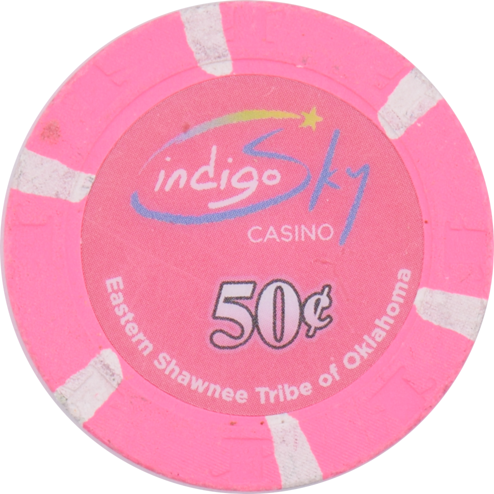 Indigo Sky Casino Wyandotte Oklahoma 50 Cent Chip 2012