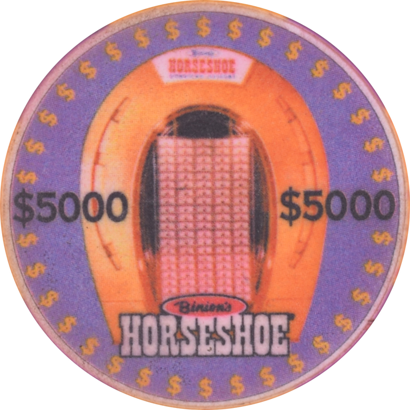 Horseshoe Club (Binion's) Casino Las Vegas Nevada $5000 Chip 1997