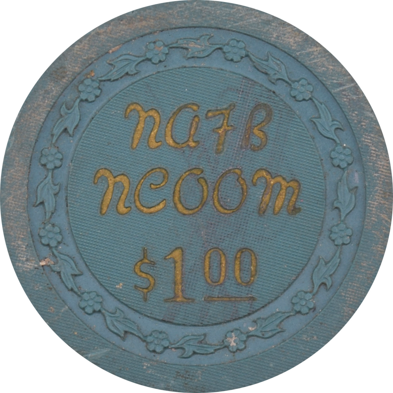 Nellis Air Force Base (NAFB) N. Las Vegas Nevada $1 Chip 1940s