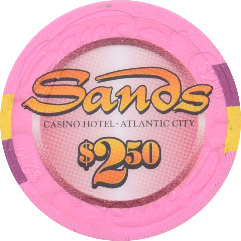 Sands Casino Atlantic City New Jersey $2.50 Chip