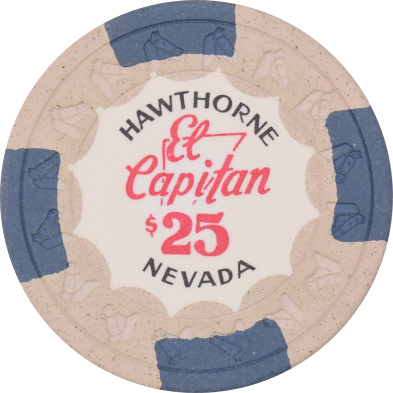 El Capitan Casino Hawthorne Nevada $25 Chip 1975