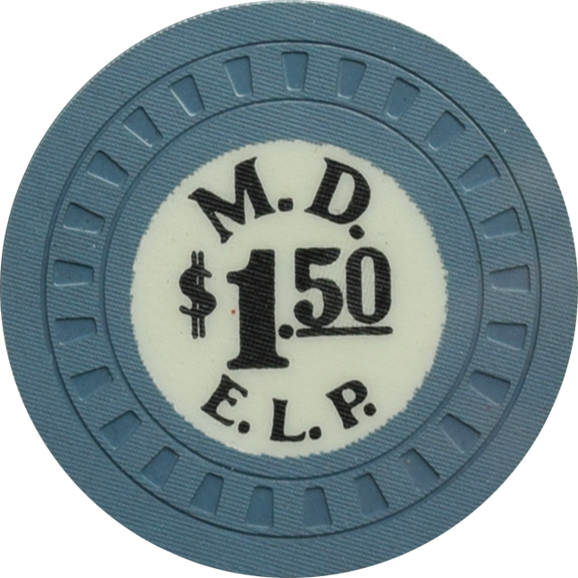 M.D. (Habana-Madrid Casino) Havana Cuba $1.50 Chip