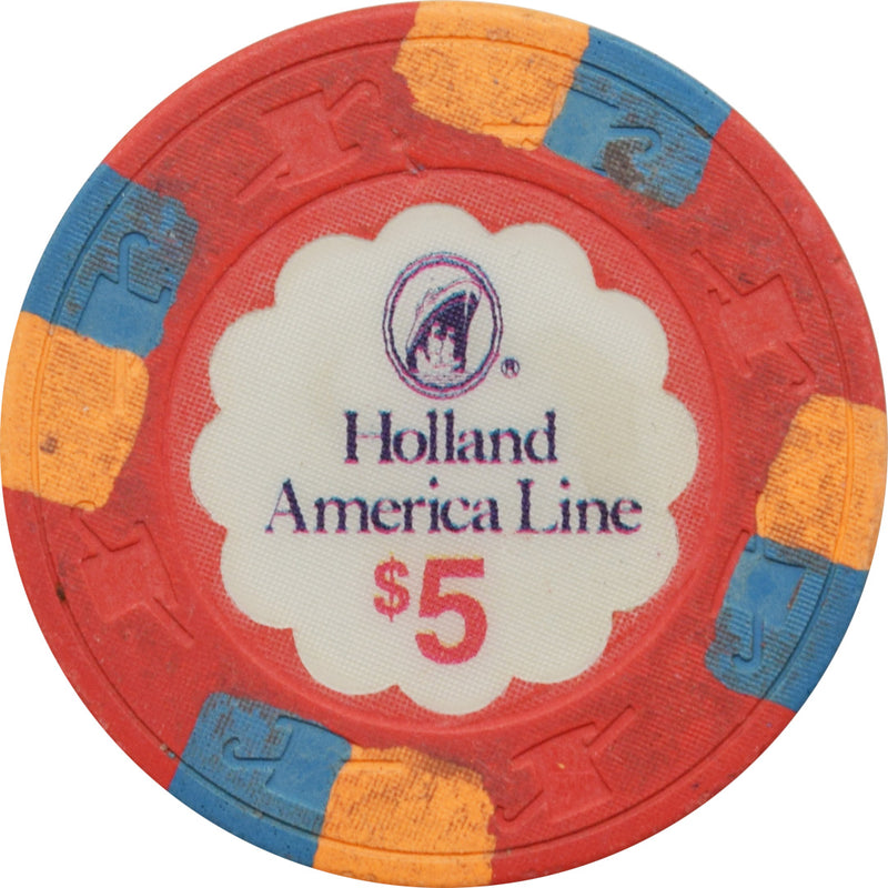 Holland America Line Cruise Lines $5 Chip