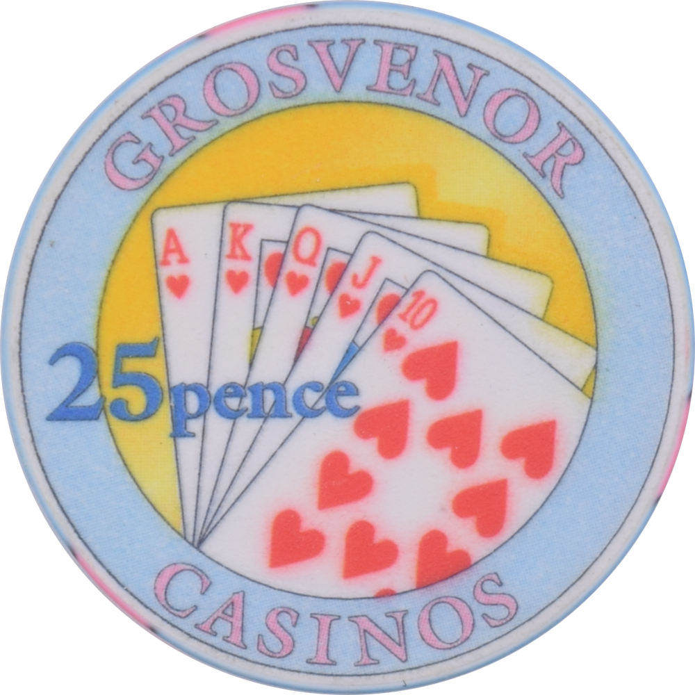 Grosvenor Casinos United Kingdom UK 25p Chip