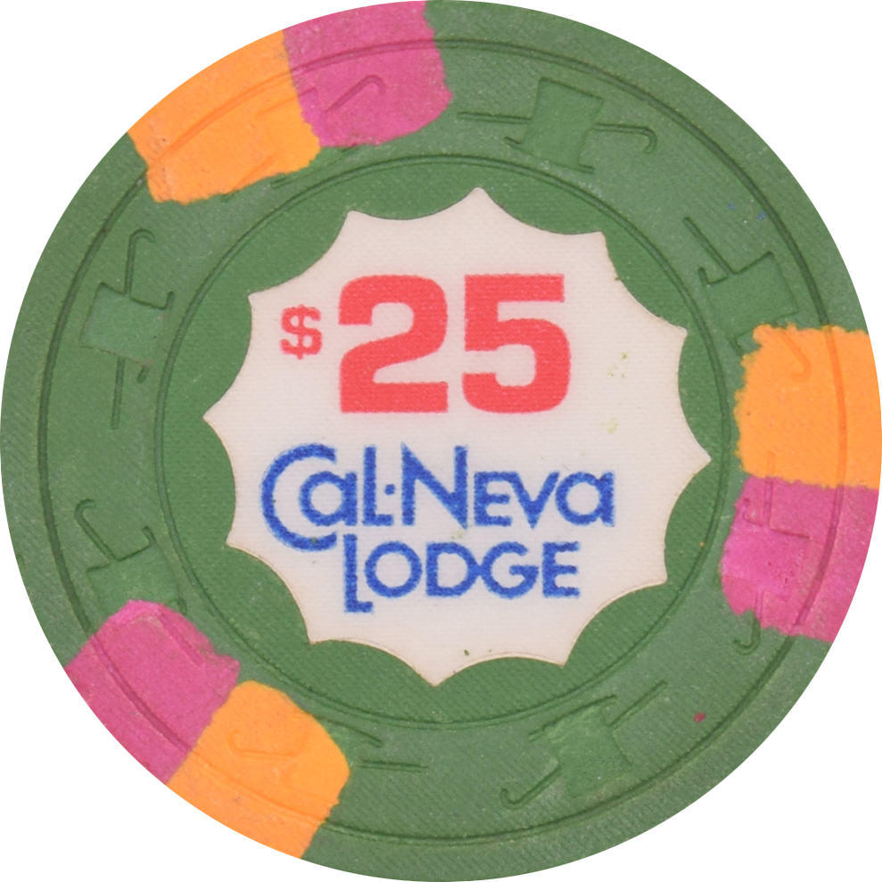 Cal-Neva Lodge Casino Lake Tahoe Nevada $25 Chip 1980s