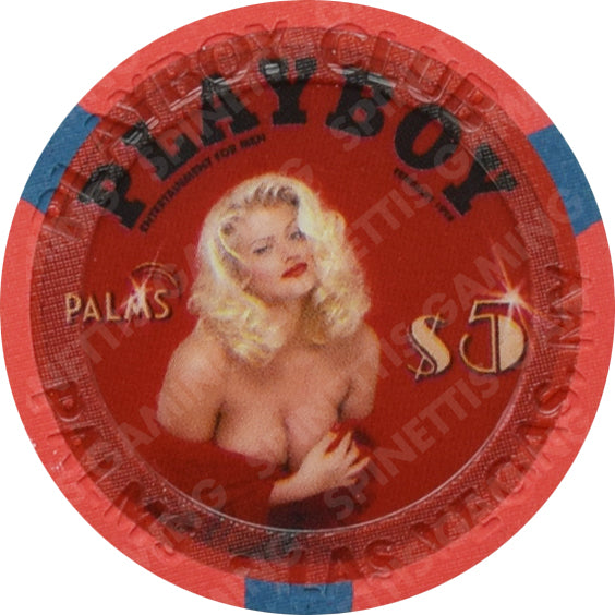 Playboy Palms Casino Las Vegas Nevada $5 Anna Nicole Smith (One Hand) Chip 2007
