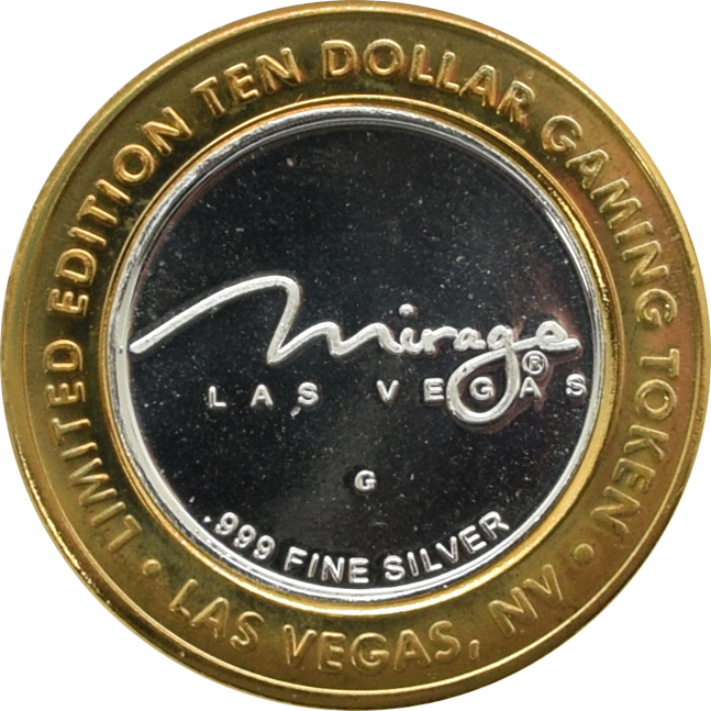 Mirage Casino Las Vegas "Danny Gans - Man of Many Voices" $10 Silver Strike .999 Fine Silver 2007