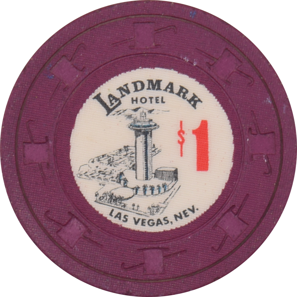 Landmark Casino Las Vegas Nevada $1 Chip 1967