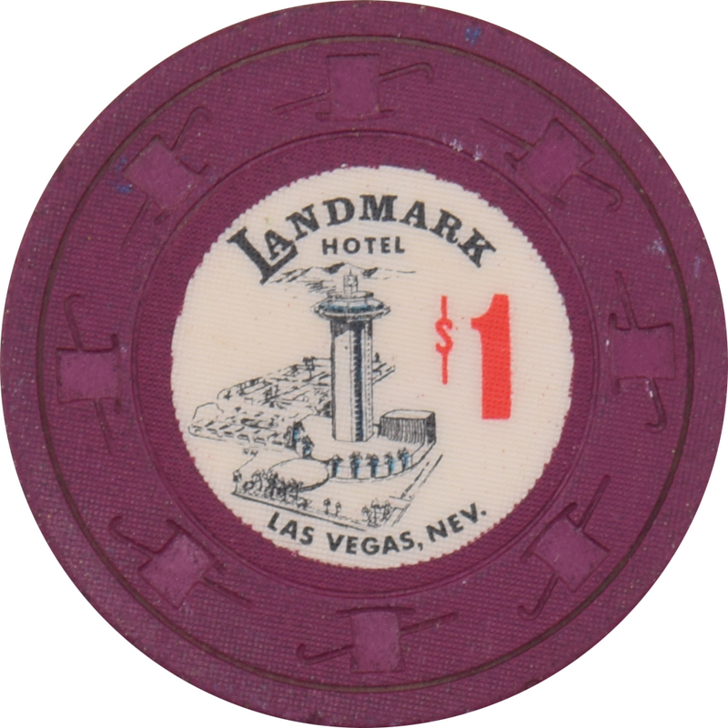 Landmark Casino Las Vegas Nevada $1 Chip 1967