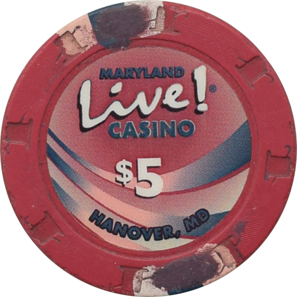 Live! Casino & Hotel Hanover Maryland $5 Chip 2013