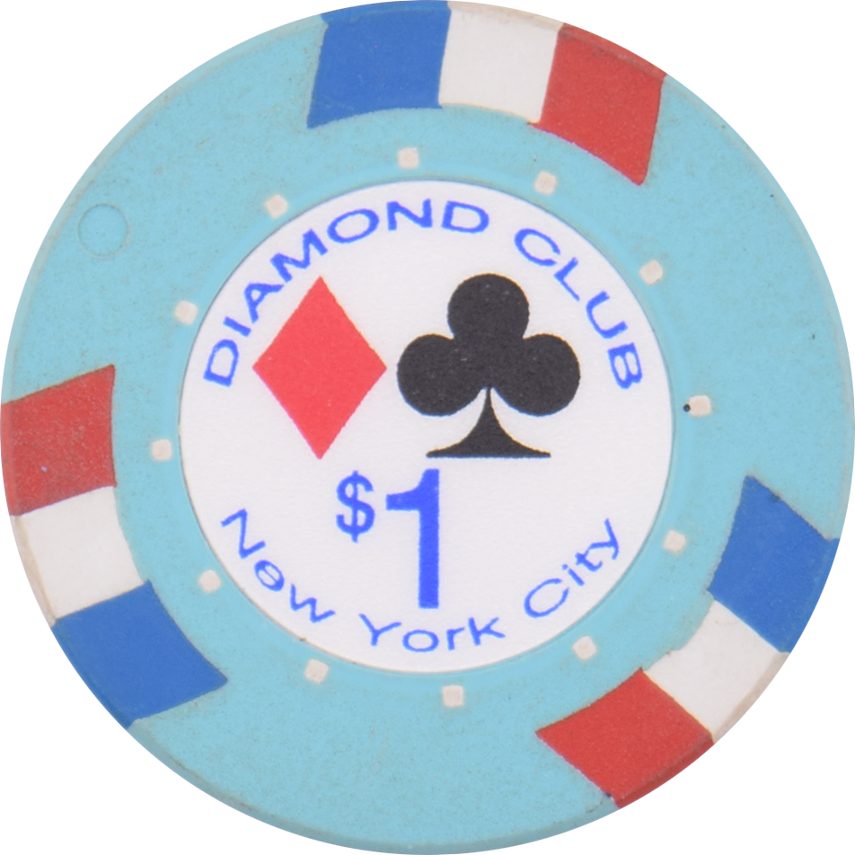 Diamond Club Casino New York City New York $1 Chip