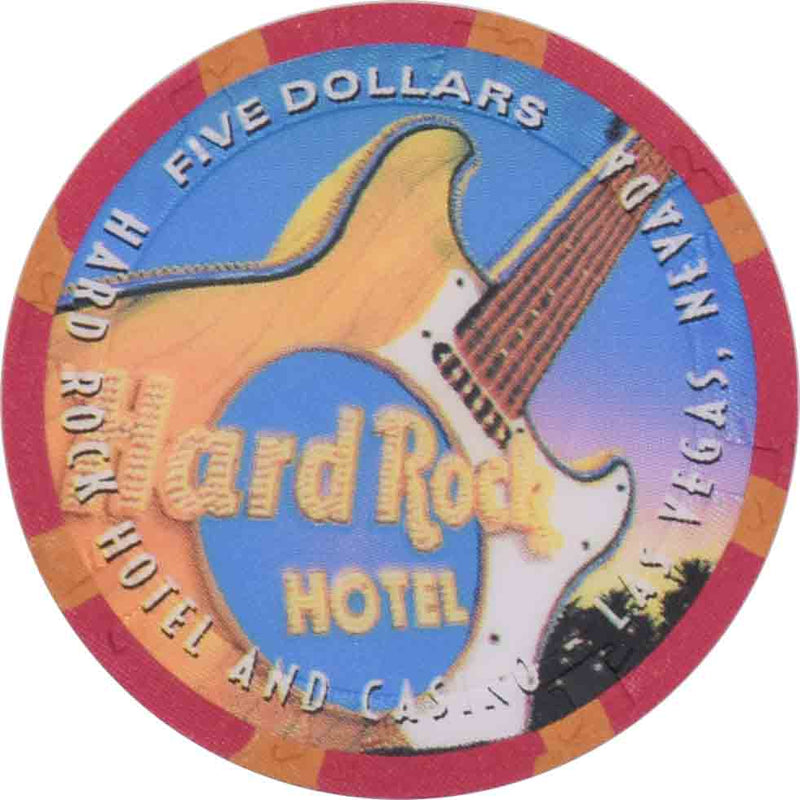 Hard Rock Casino Las Vegas Nevada $5 Chip 1998