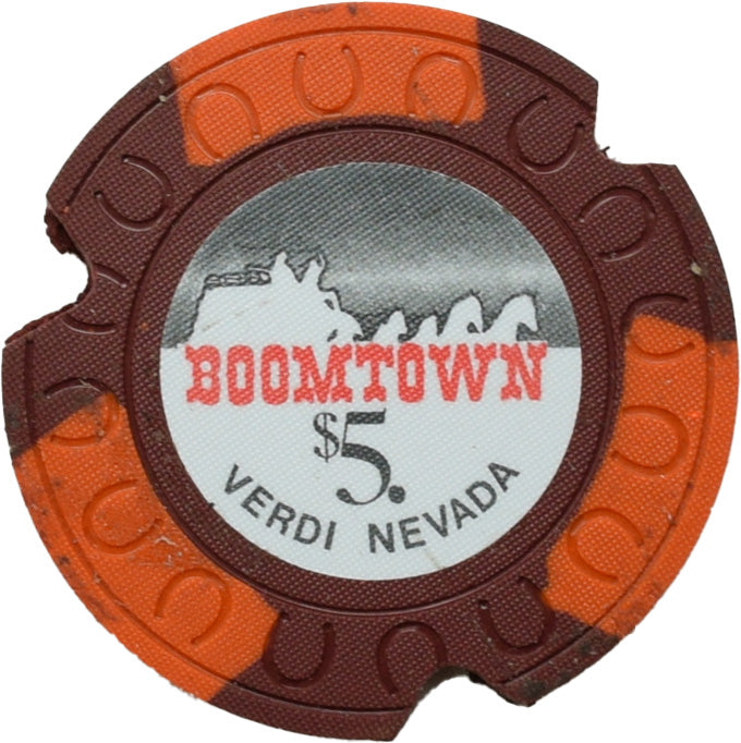 Boomtown Casino Reno/Verdi Nevada $5 Cancelled Chip 1967