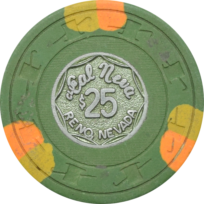 Club Cal-Neva Casino Reno Nevada $25 Chip 1970s