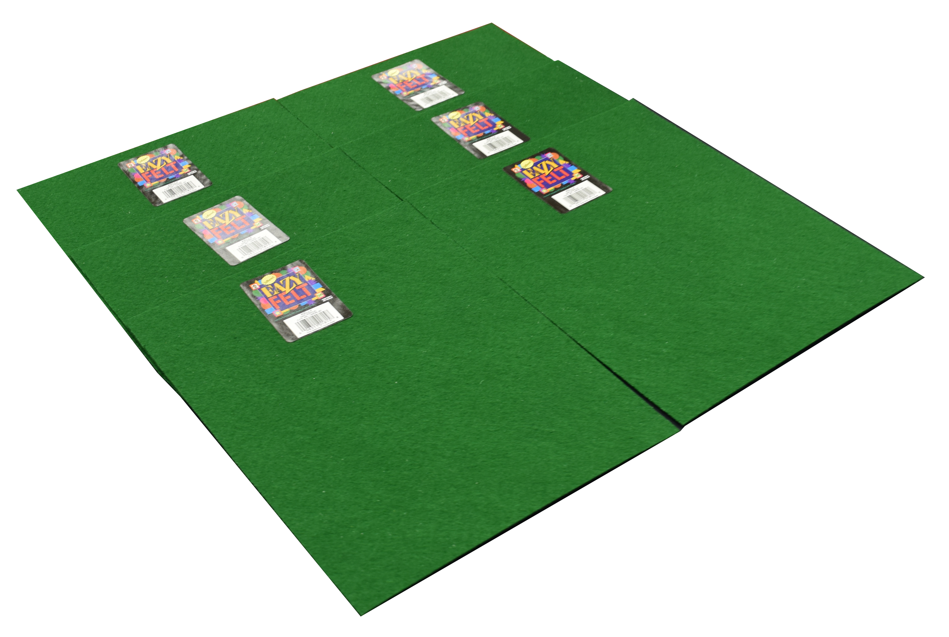 Eazy Felt Stiffened Green Felt Pieces 9x12 Pack of 6