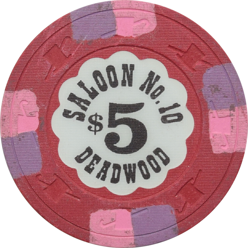 Saloon No.10 Casino Deadwood South Dakota $5 Chip