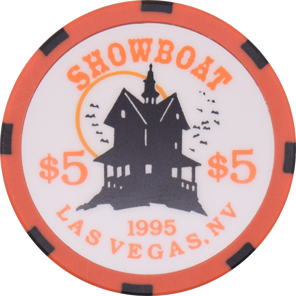 Showboat Casino Las Vegas Nevada $5 Halloween Chip 1995